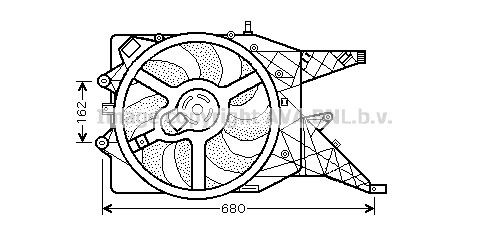 PRASCO Fan, radiator Article number: OL7514 cheaply