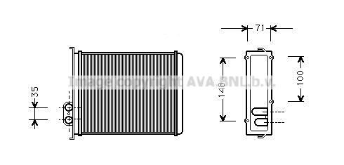 PRASCO Heater matrix Article number: VOA6085 cheaply