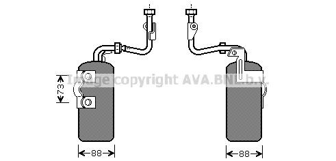 PRASCO Dryer, air conditioning Article number: VOD126 cheaply