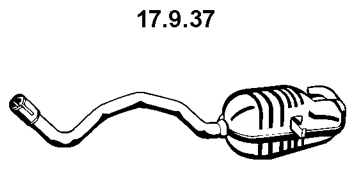 EBERSPÄCHER Rear silencer Article number: 17.9.37 cheaply