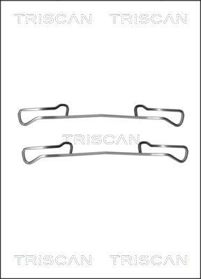 TRISCAN 8105 241587 Lisakomplekt, ketaspiduriklotsid CORSA 1.6 GSI 16V 109 HP Bensiin 2000
