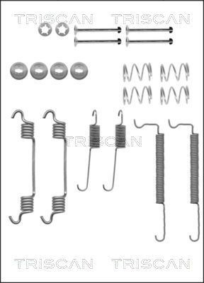 TRISCAN 8105 242561 Lisakomplekt, Piduriklotsid ASTRA 1.7 D (F70) 57 HP Diisel 1998