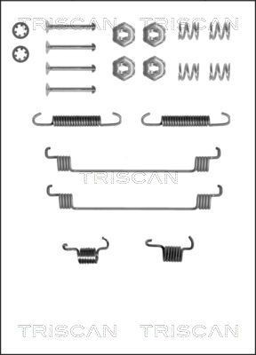 TRISCAN 8105 252519 Set accesorii, sabot de frana 19 1.6 75 CP benzina 2001