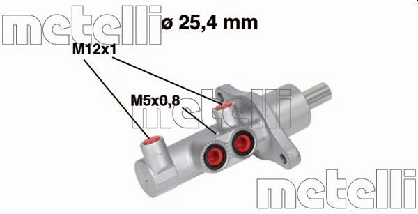 METELLI Peapiduri silinder Artikli number: 05-0543 soodsalt