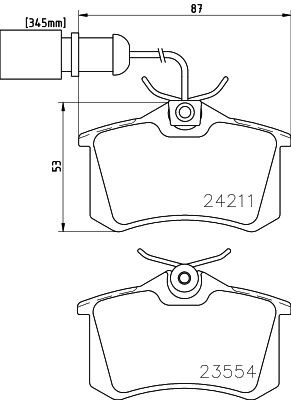 MINTEX Brake pad set Article number: MDB2147 cheaply