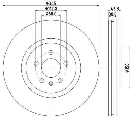 MINTEX Brake disc Article number: MDC2256 cheaply