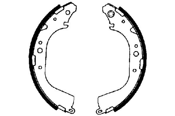 TEXTAR Brake Shoe Set Article number: 91041500 cheaply