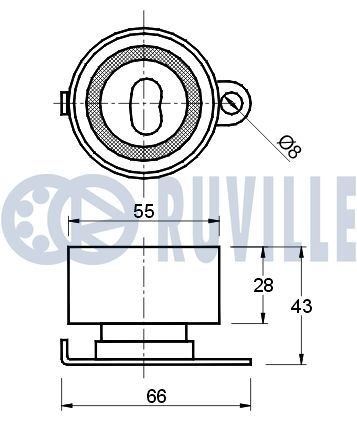 RUVILLE Wheel bearing kit Article number: 7404 cheaply