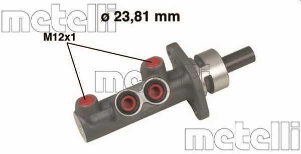 METELLI Bremsehovedcylinder Varenummer: 05-0488 billige
