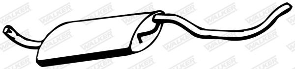 WALKER Middle silencer Article number: 12347 cheaply