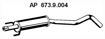 EBERSPÄCHER Middle silencer Article number: 673.9.004 cheaply
