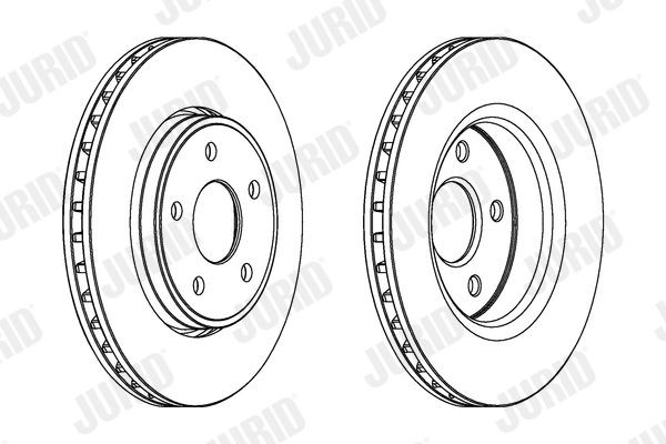 JURID Brake disc Article number: 562854JC cheaply