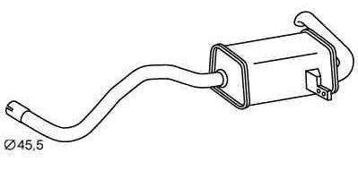 VEGAZ Rear silencer Article number: RS-483 cheaply