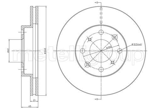 METELLI Brake disc Article number: 23-0343 cheaply