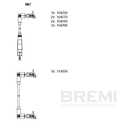 BREMI Ignition lead Article number: 781E40 cheaply