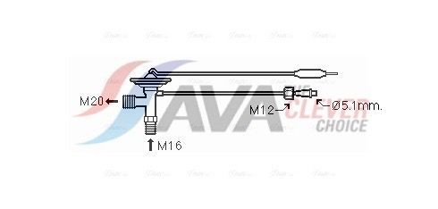 AVA COOLING SYSTEMS Ekspansiooniklapp, kliimaseade Artikli number: MZ1259 soodsalt