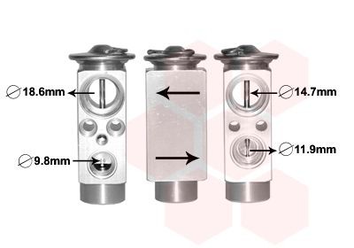 VAN WEZEL AC expansion valve Article number: 59001172 cheaply