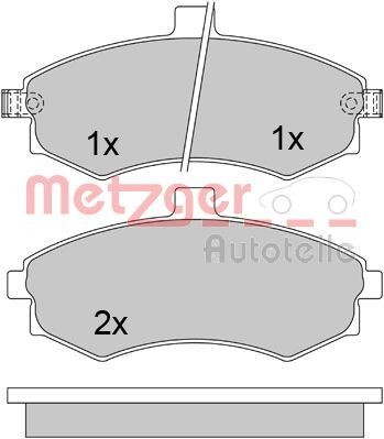METZGER Piduriklotsid Artikli number: 1170506 soodsalt