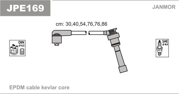 JANMOR Ignition Cable Kit Article number: JPE169 cheaply