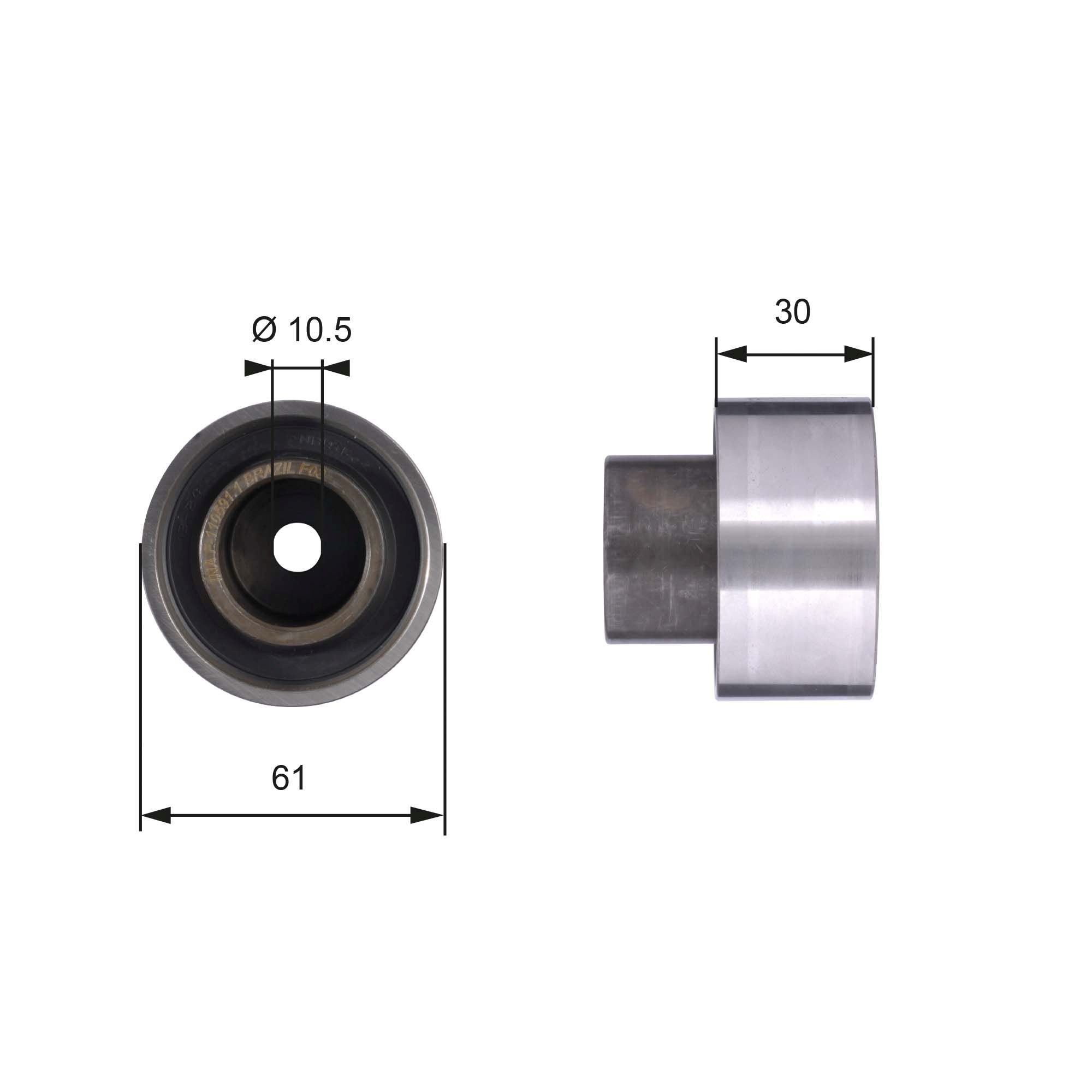 GATES Timing belt deflection pulley Article number: T42053 cheaply