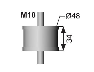 DINEX Rubber Strip, exhaust system Article number: 44800 cheaply