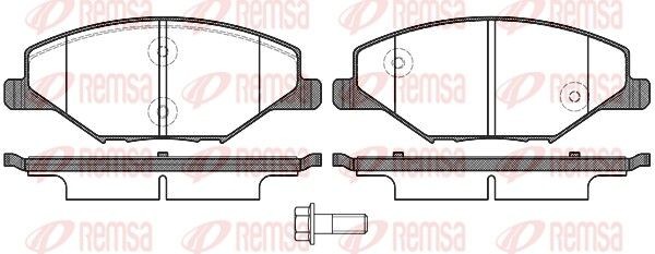 REMSA Brake pad set Article number: 1553.00 cheaply