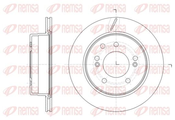 REMSA Brake disc Article number: 61413.10 cheaply