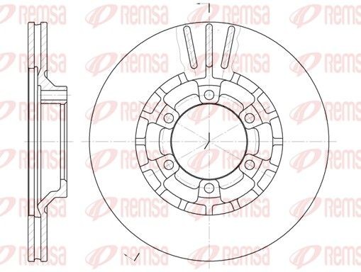 REMSA Brake disc Article number: 6464.10 cheaply