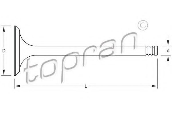 TOPRAN Exhaust valve Article number: 111 614 cheaply