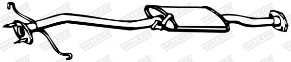 WALKER Front Silencer Article number: 06244 cheaply