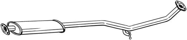 BOSAL Middle silencer Article number: 284-423 cheaply
