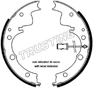 TRUSTING Brake Shoe Set Article number: 034.088 cheaply