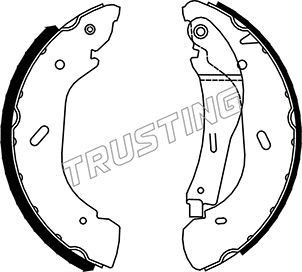 TRUSTING Bremsesko sett artikkelnummer: 040.147 billig