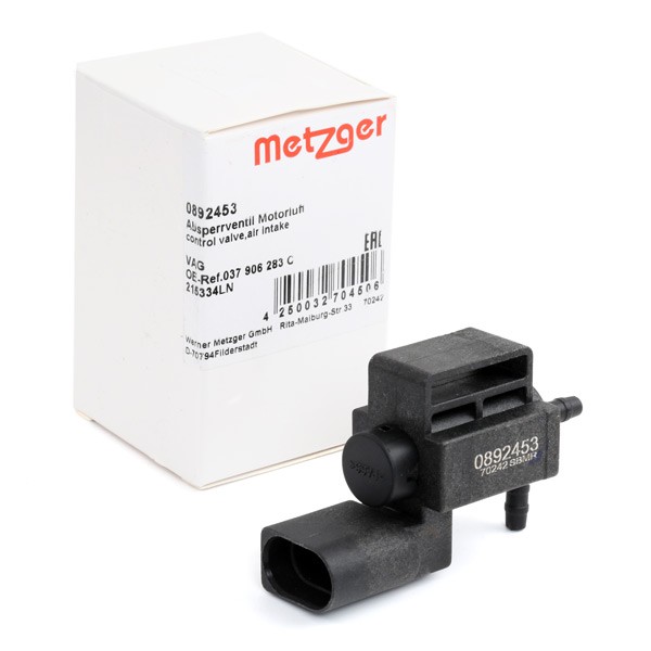 METZGER 0892453 Valve, secondary air intake suction EOS 2.0 TSI 210 PS Petrol 2015