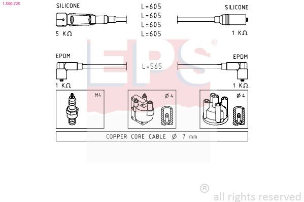 EPS Ignition Cable Kit Article number: 1.500.725 cheaply