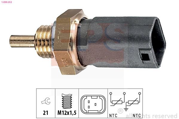 EPS Sensor, coolant temperature Article number: 1.830.252 cheaply