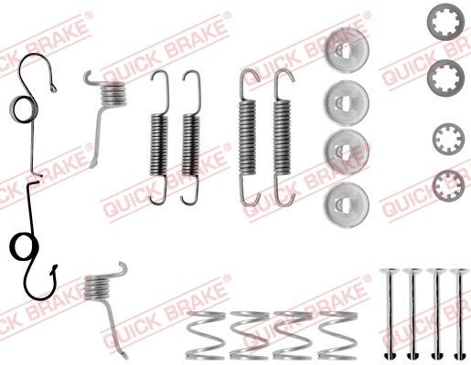 KAWE 105-0511 Toebehoren, remschoen FIESTA 1.6 XR2 84 PK Benzine 1983