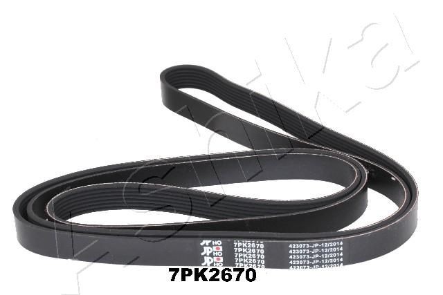 ASHIKA Serpentine belt Article number: 112-7PK2670 cheaply