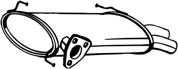 BOSAL Rear silencer Article number: 135-131 cheaply