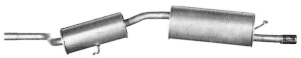 IMASAF Rear silencer Article number: 25.30.09 cheaply