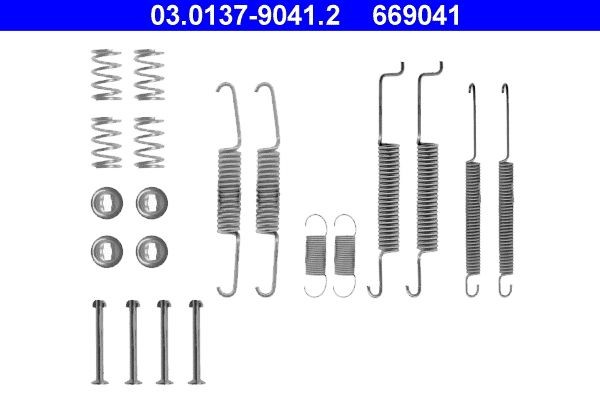 ATE 03.0137-9041.2 Toebehoren, remschoen COUPE 2.0 113 PK Benzine 1988