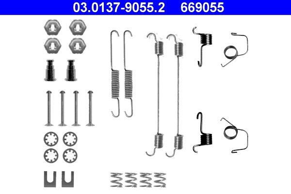 ATE 03.0137-9055.2 Juego de accesorios, zapatas de freno 309 1.4 75 CV Gasolina 1989