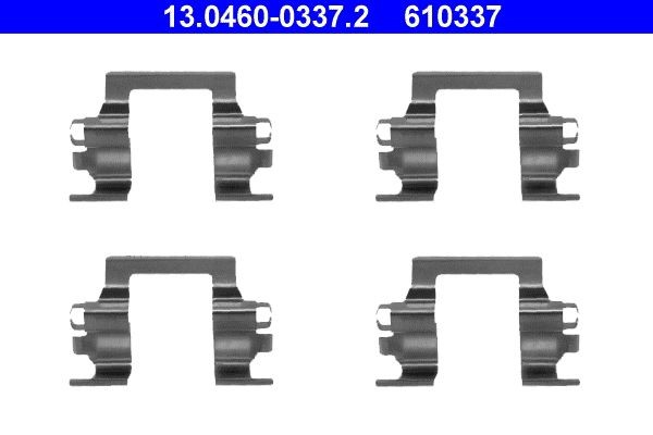 ATE 13.0460-0337.2 Lisakomplekt, ketaspiduriklotsid FRONTERA 2.4 i 125 HP Bensiin 1998