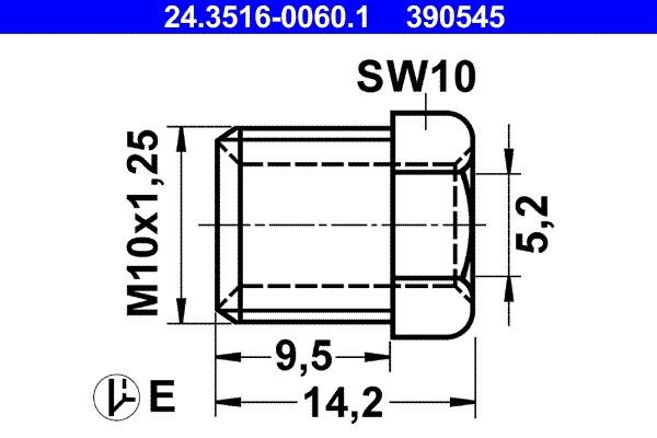 ATE Kruvi Artikli number: 24.3516-0060.1 soodsalt