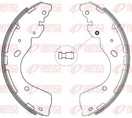 REMSA Brake Shoe Set Article number: 4246.00 cheaply