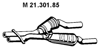 EBERSPÄCHER Middle silencer Article number: 21.301.85 cheaply