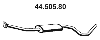 EBERSPÄCHER Middle silencer Article number: 44.505.80 cheaply