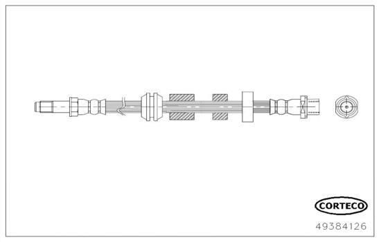 CORTECO Brake hose Article number: 49384126 cheaply