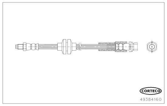 CORTECO Brake hose Article number: 49384160 cheaply