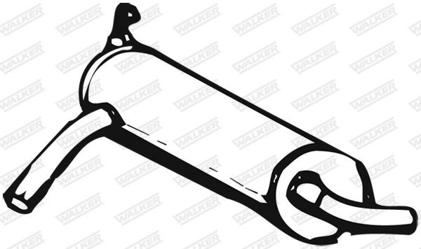 WALKER Middle silencer Article number: 01588 cheaply